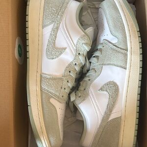 Nike White and Gray Sneakers with Cushioned Sole